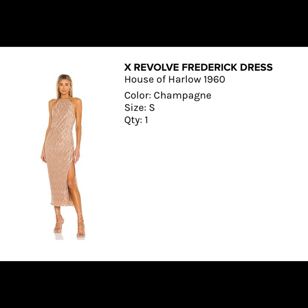 COPY - REVOLVE FREDERICK DRESS House of Harlow 1960 SMALL